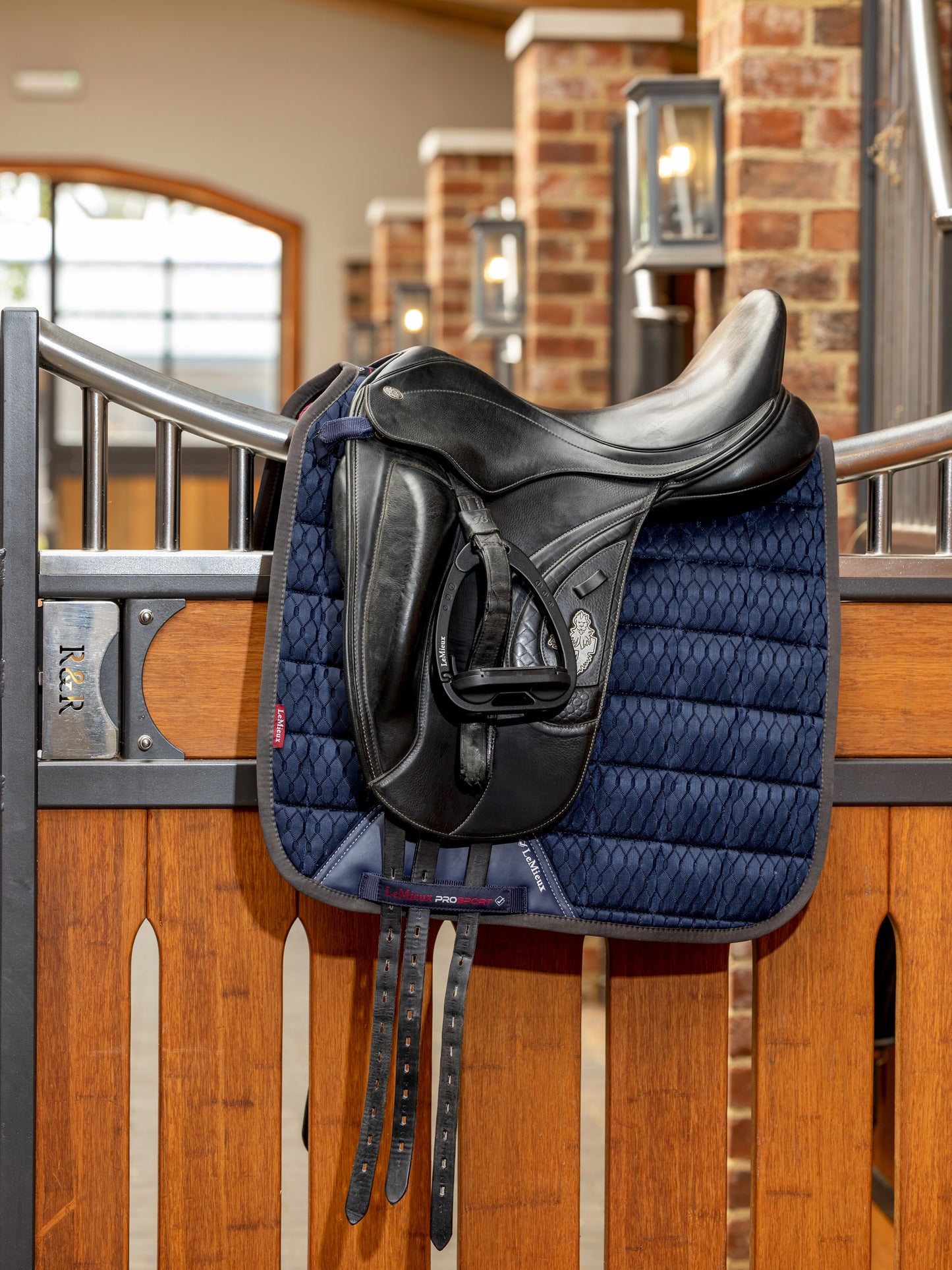 Carbon Mesh Dressage Square - Navy