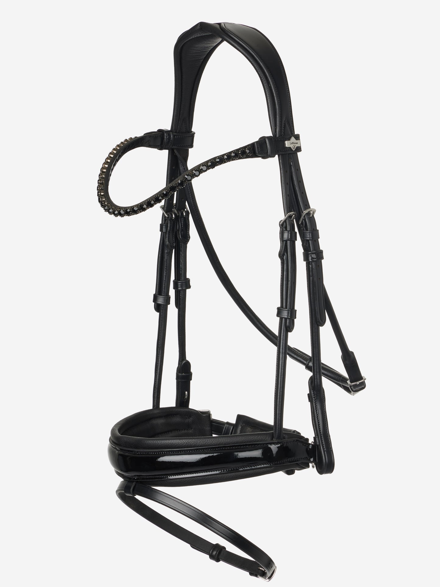 Kudos Patent Dressage Bridle Black - Cob