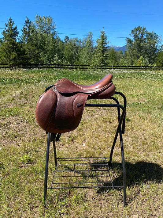 Custom Icon Aviator Twin Jump Saddle 17 inch