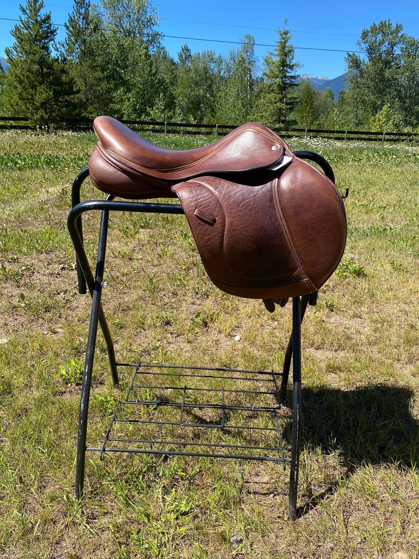 Custom Icon Aviator Twin Jump Saddle 17 inch