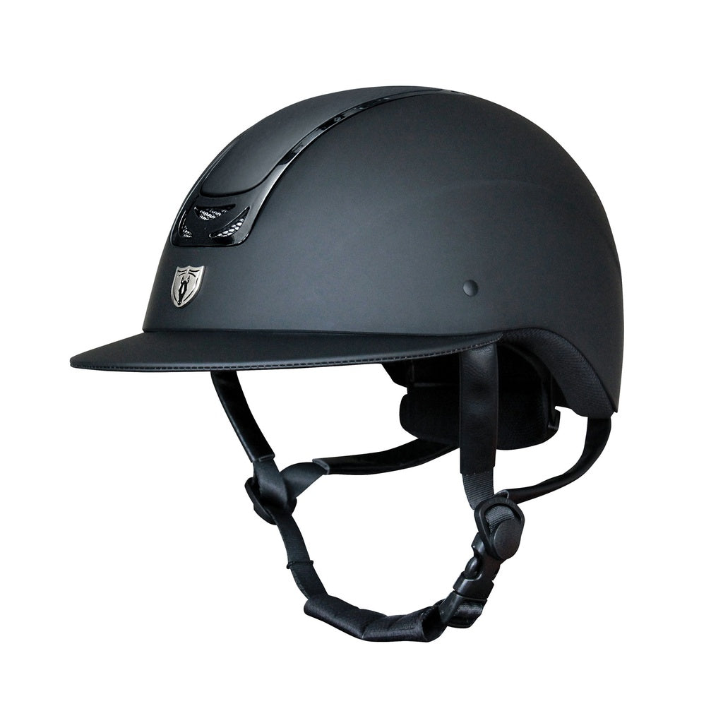 Tipperary Royal Helmet Matte Black Black Gloss-Traditional Brim