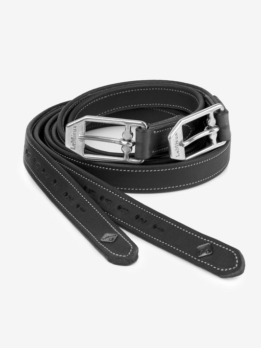 Vector Stirrup Leather Black 160cm